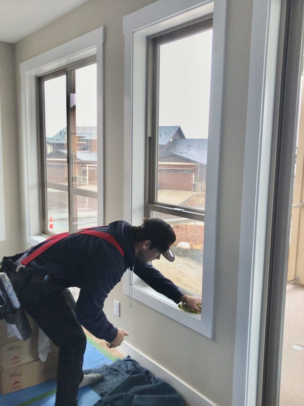 Views Window Cleaning guarantees not only clean windows but also clean frames